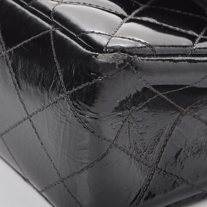 Chanel Patent Quilted Medium Double Flap Black 14 of 16