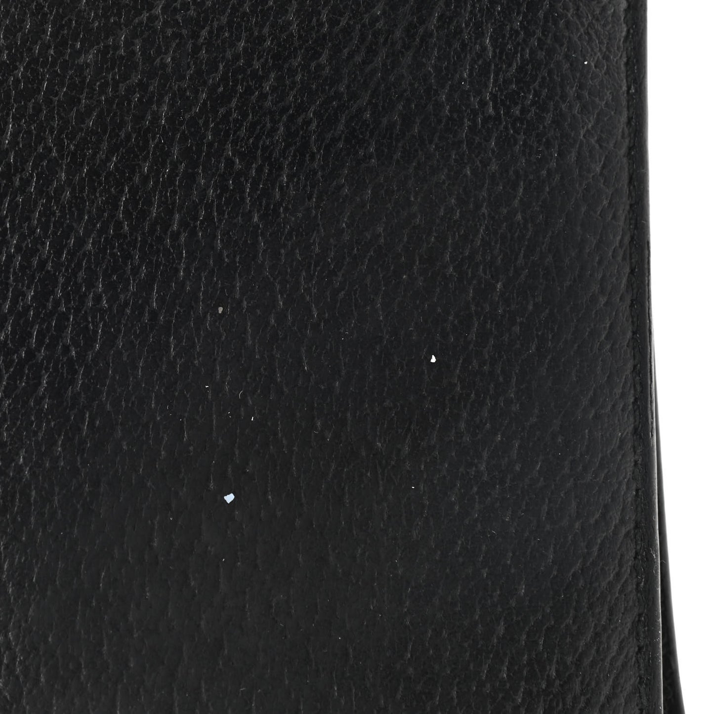 Calfskin Bee Bi-Fold Wallet Black