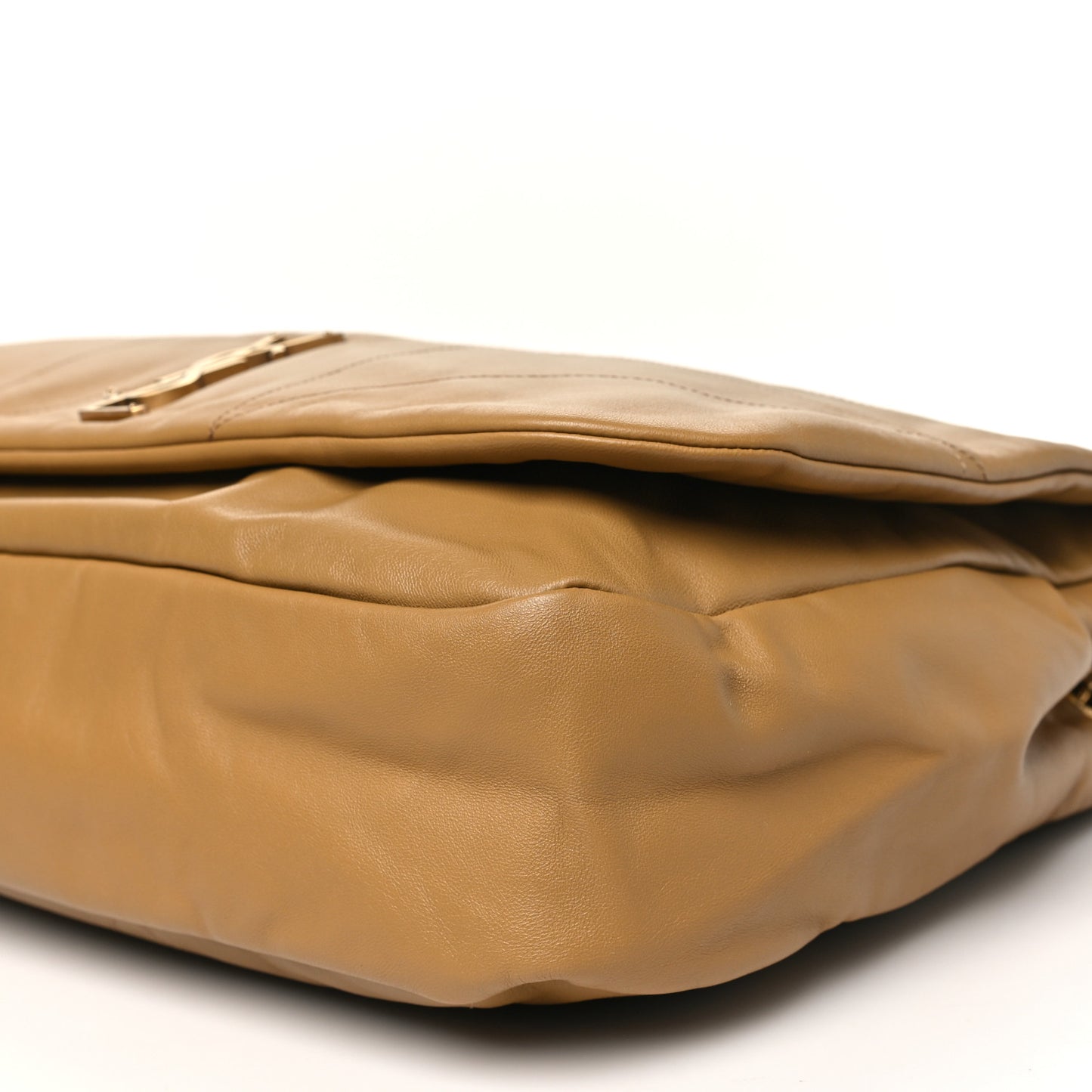 Lambskin Matelasse Monogram Large Jamie 4.3 Tabac Brown