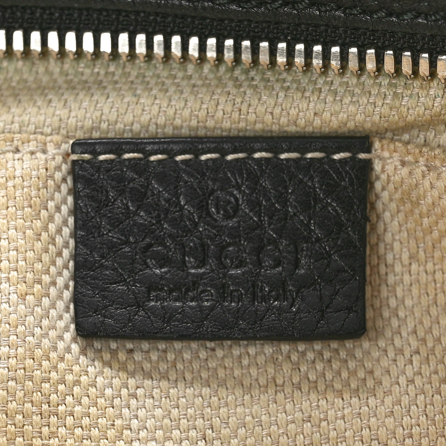 Gucci Pebbled Calfskin Studded Small Soho Disco Bag Black 6 of 15