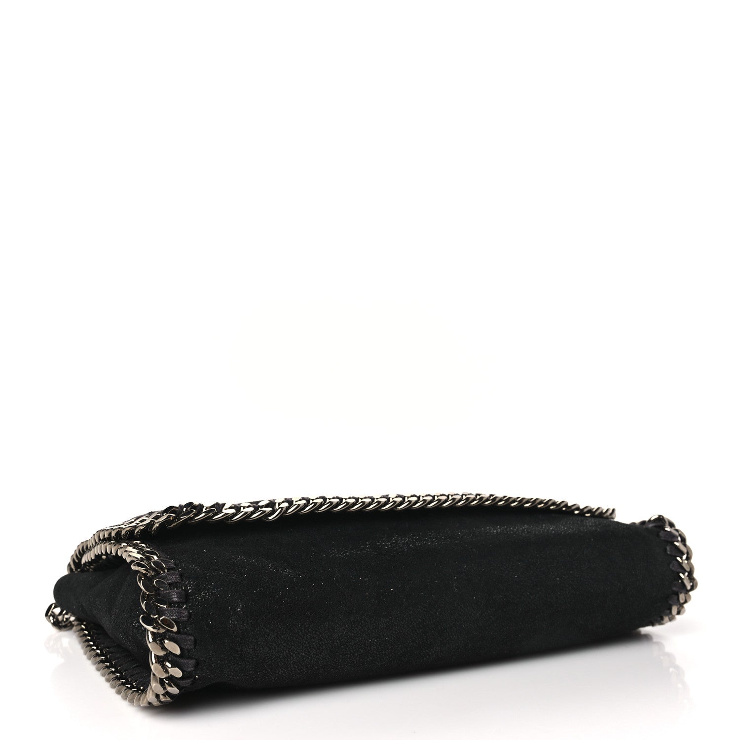 Stella McCartney Shaggy Deer Falabella Fold Over Clutch Black 4 of 9
