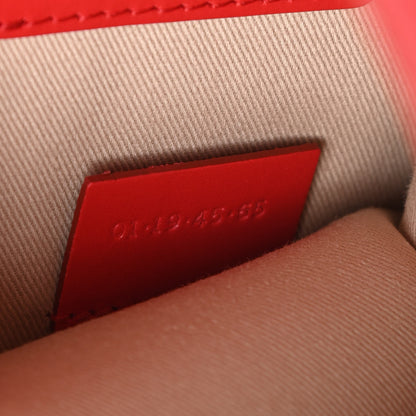 Chloe Calfskin Suede C Clutch With Chain Plaid Red 7 of 12