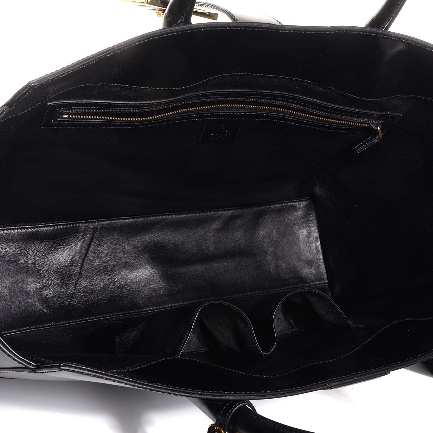 Gucci Calfskin Large Lady Buckle Top Handle Bag Black 5 of 7