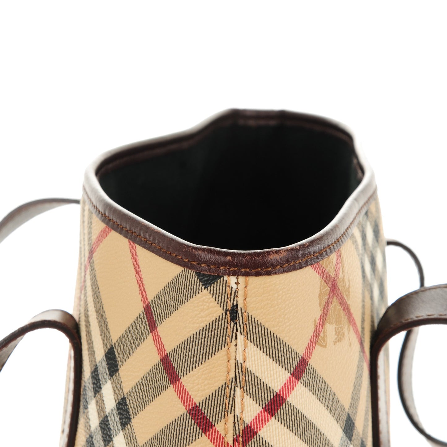 Haymarket Check Studded Tote Chocolate