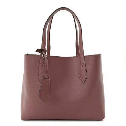 Burberry Grainy Calfskin Haymarket Check Medium Reversible Tote Dusty Pink 3 of 16