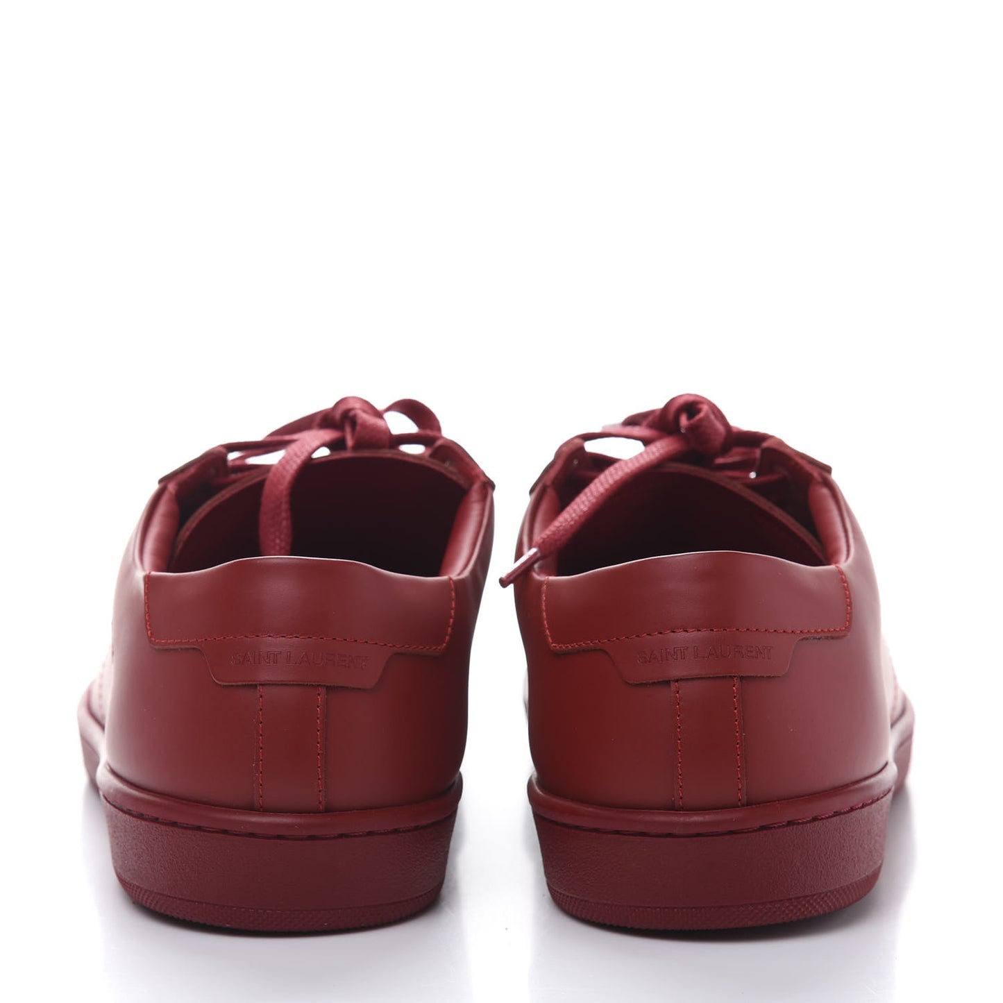 Calfskin Mens Alpha Sneakers 41 Rouge Eros