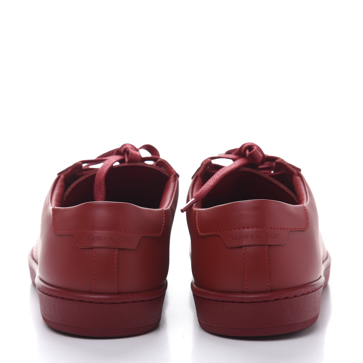 Saint Laurent Calfskin Mens Alpha Sneakers 41 Rouge Eros 5 of 9
