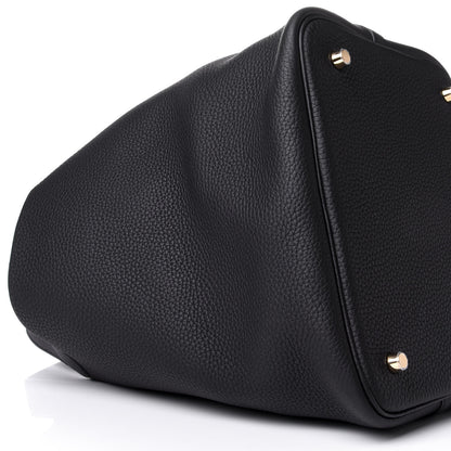 Hermes Taurillon Clemence Picotin Lock 22 MM Black 7 of 8