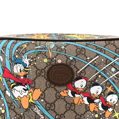 Gucci X DISNEY GG Supreme Monogram Donald Duck Small Interlocking G Belt Bag 90 36 Beige Multicolor New Acero 8 of 10