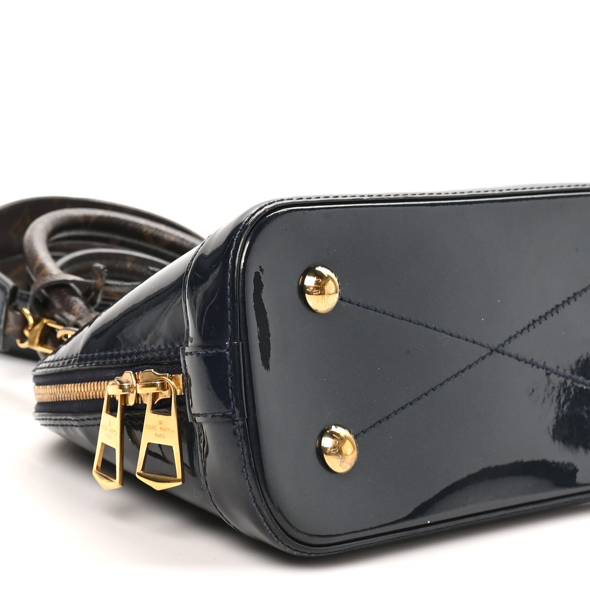 Louis Vuitton Patent Monogram Alma BB Marine 1 of 8