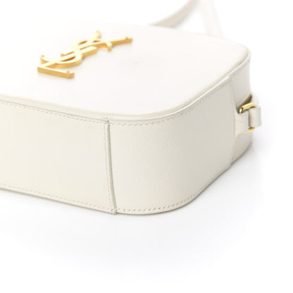 Saint Laurent Grain De Poudre Small Classic Monogram Camera Bag White 8 of 12