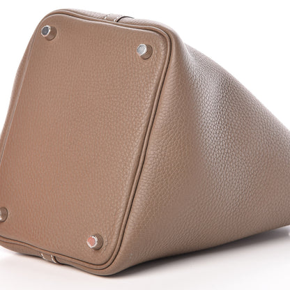 Hermes Taurillon Clemence Picotin Lock 18 PM Etoupe 8 of 11