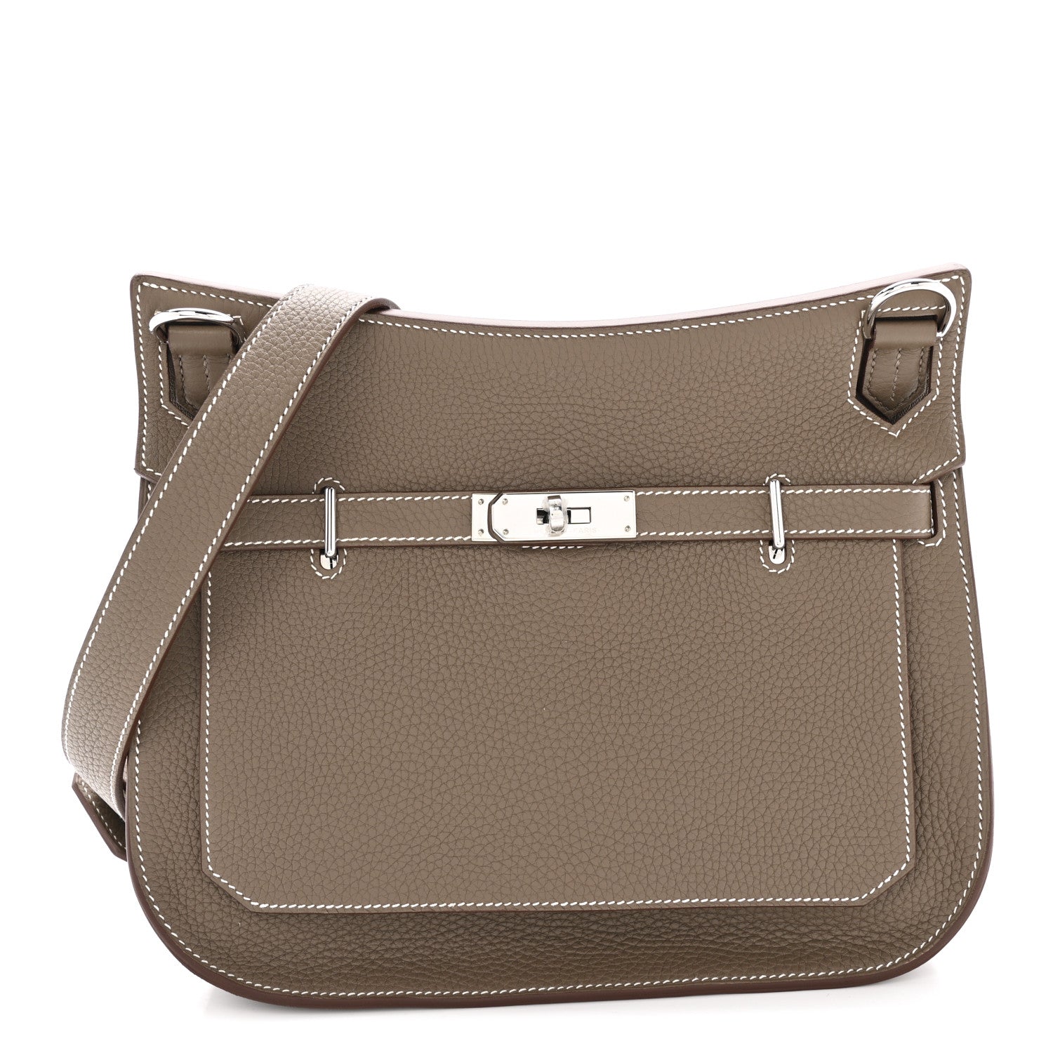 Hermes Taurillon Clemence Jypsiere 28 Etoupe 1 of 12