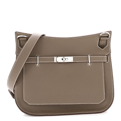 Hermes Taurillon Clemence Jypsiere 28 Etoupe 1 of 12