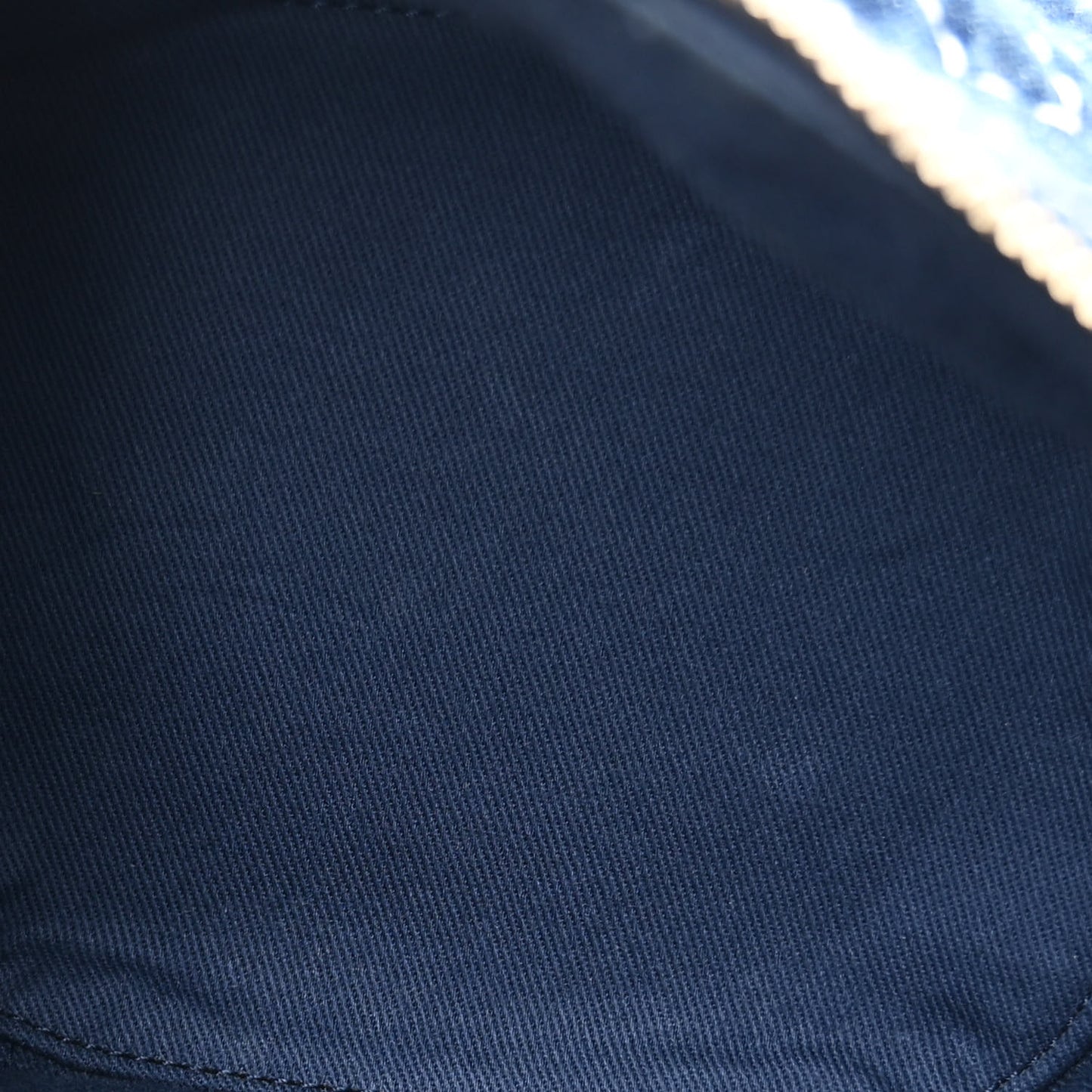 Denim Quilted Denim Trip Vanity Cosmetic Case Blue