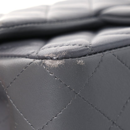 Chanel Lambskin Quilted Mini Rectangular Flap Dark Grey 17 of 20