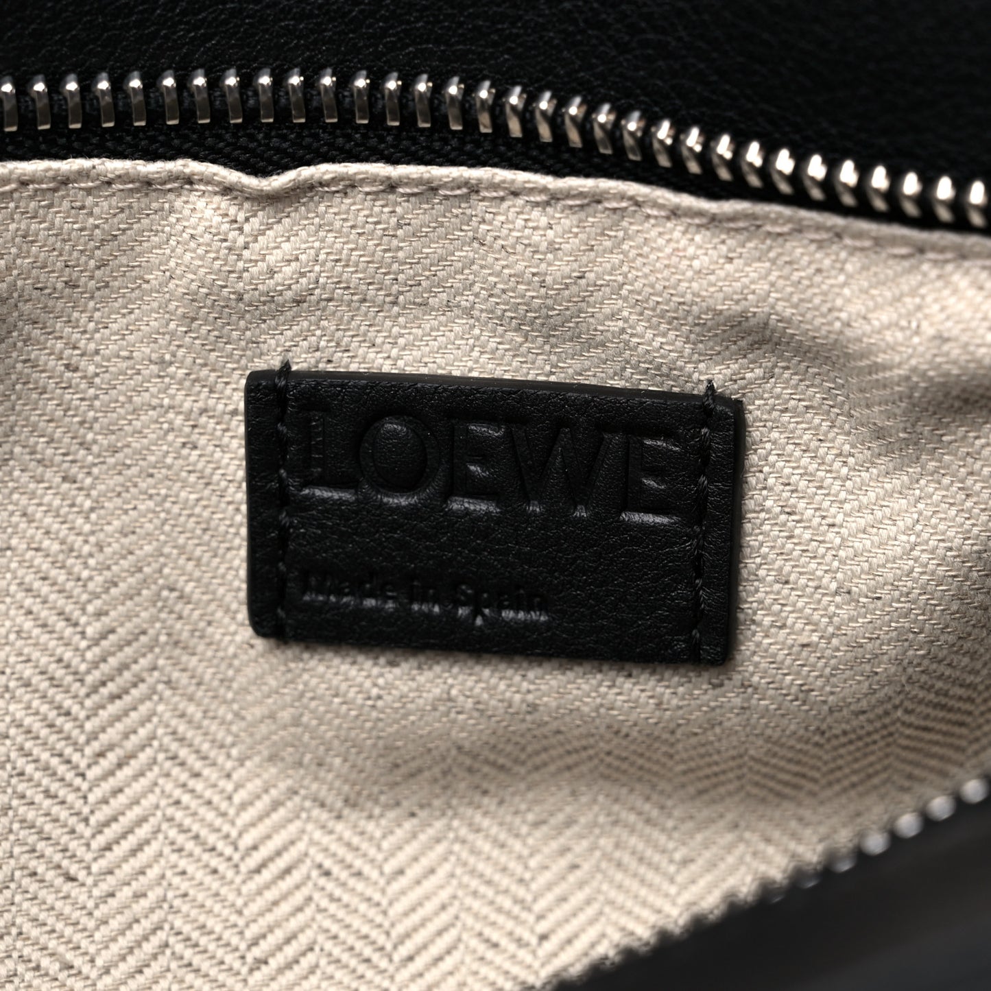 Calfskin Small Puzzle Bag Black