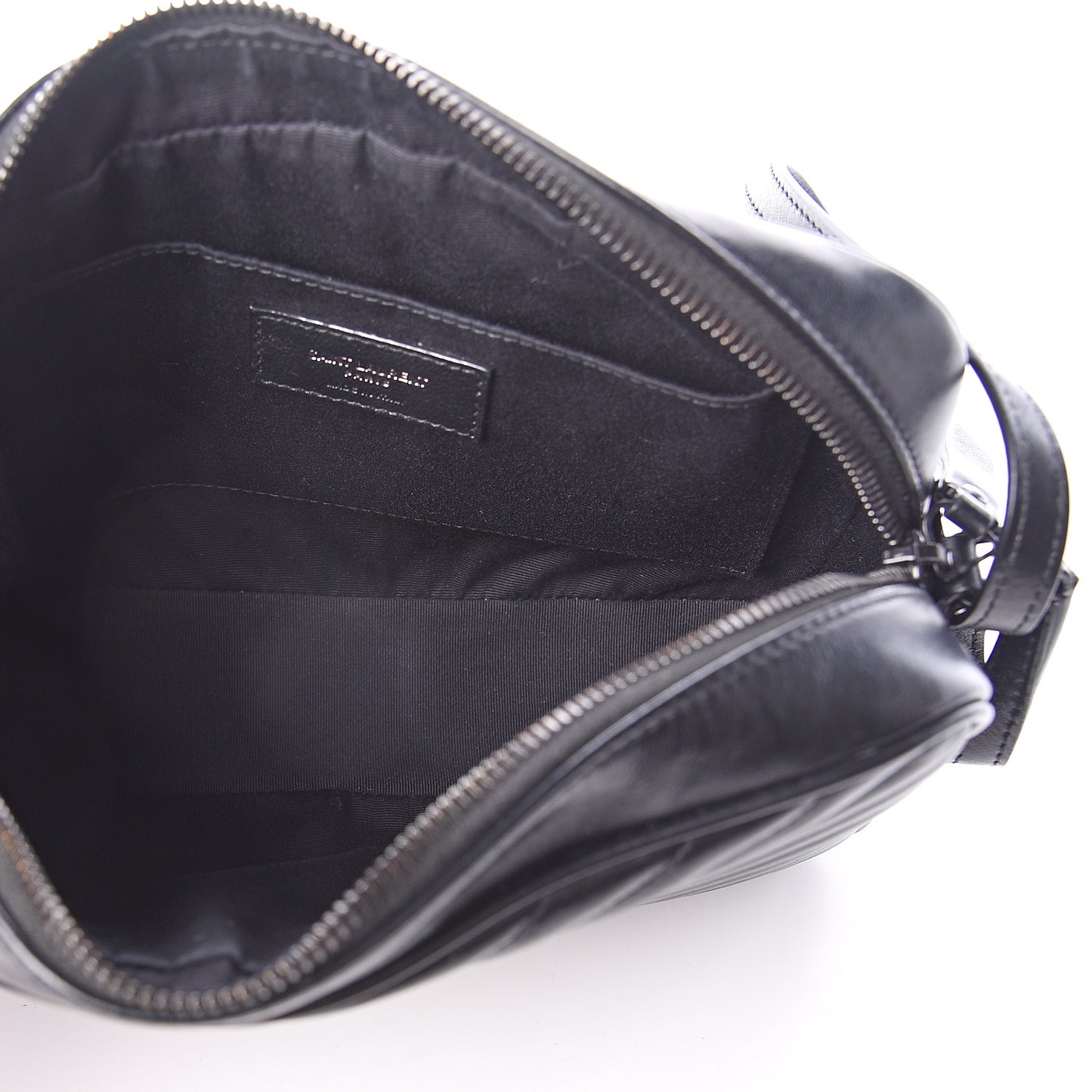Calfskin Matelasse Monogram Lou Camera Bag Black