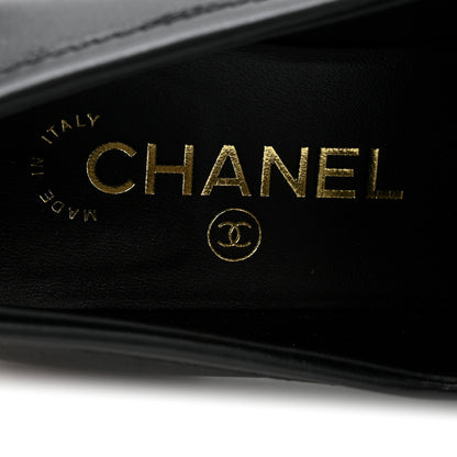 Chanel Lambskin Quilted CC Turnlock Loafers 36 Black 7 of 12