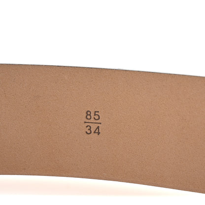 Chanel Calfskin Pearl Crystal CC Belt 85/34 Black Gold 6 of 7