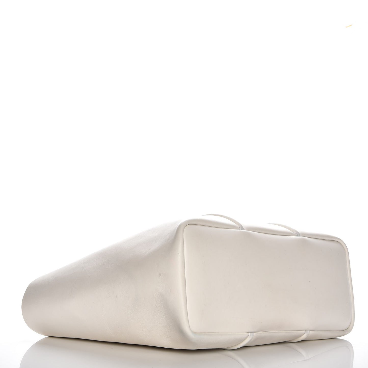 Calfskin Tubo Horizontal Tote Chalk
