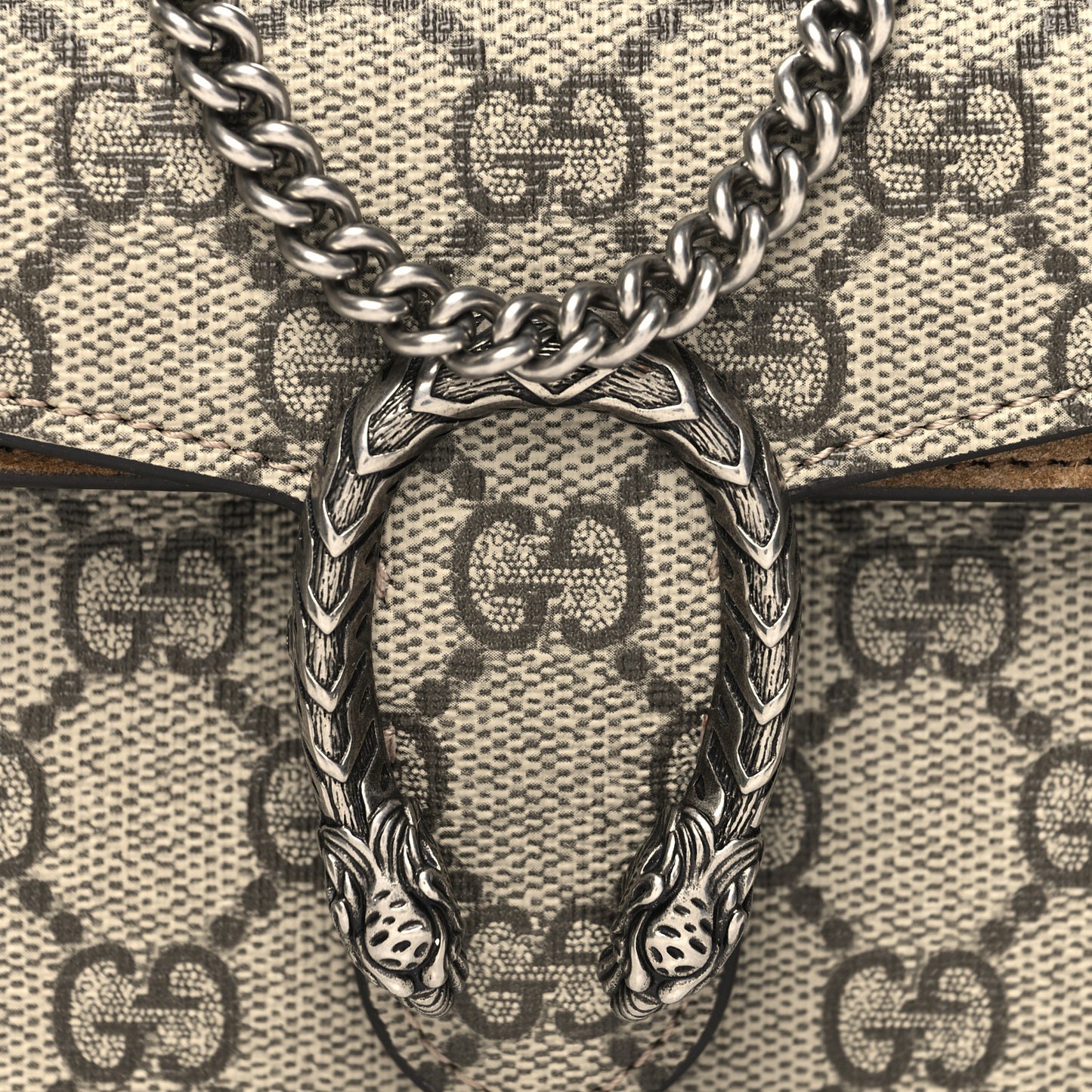 GG Supreme Monogram Super Mini Dionysus Shoulder Bag Taupe
