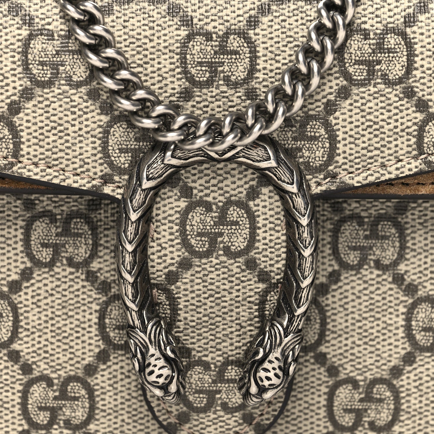 Gucci GG Supreme Monogram Super Mini Dionysus Shoulder Bag Taupe 7 of 11