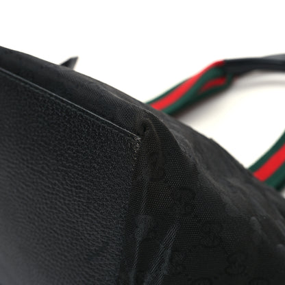 Gucci GG Monogram Small Web Handle Bucket Tote Black 10 of 15