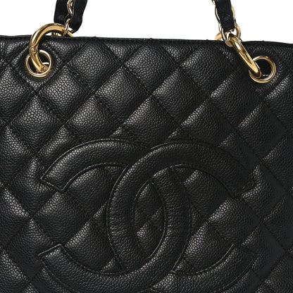 Chanel Caviar Quilted Grand Shopping Tote GST Black 8 of 10