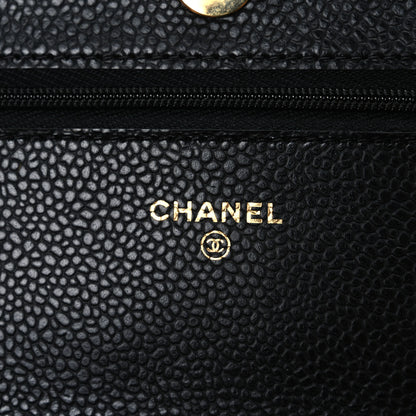 Chanel Caviar Quilted Wallet on Chain WOC Black 6 of 11