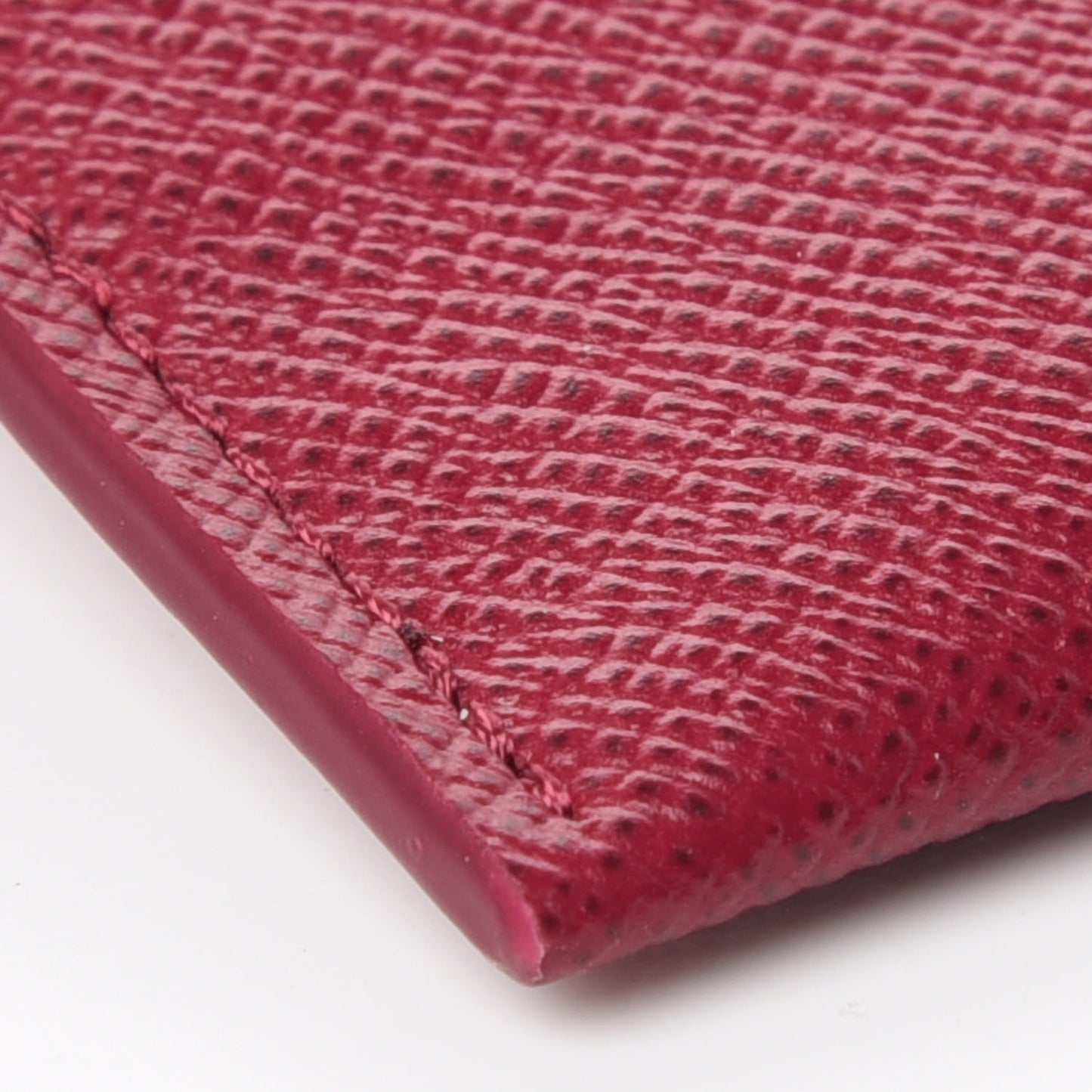 Calfskin Felicie Card Holder Insert Fuchsia