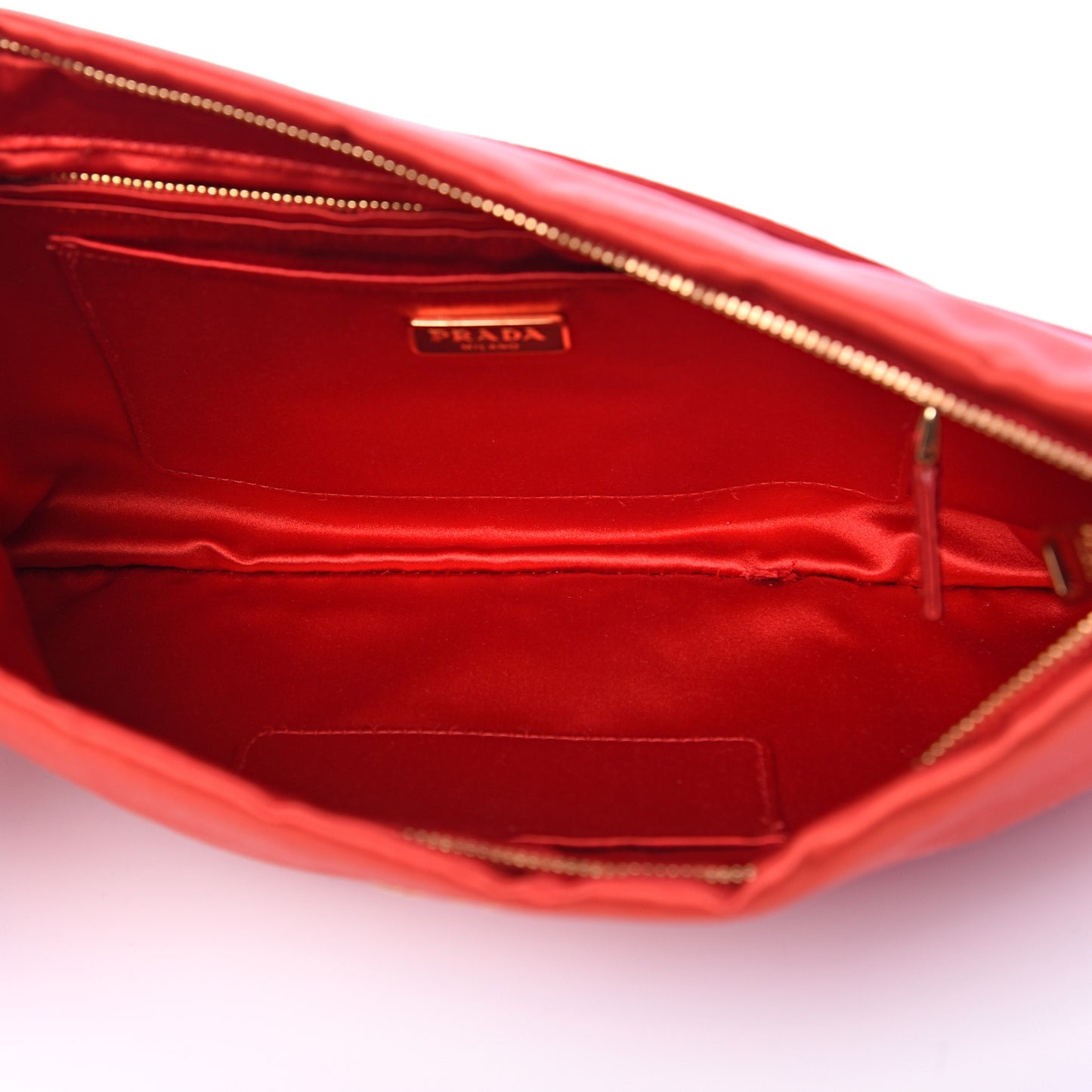 Satin Evening Clutch Fuoco