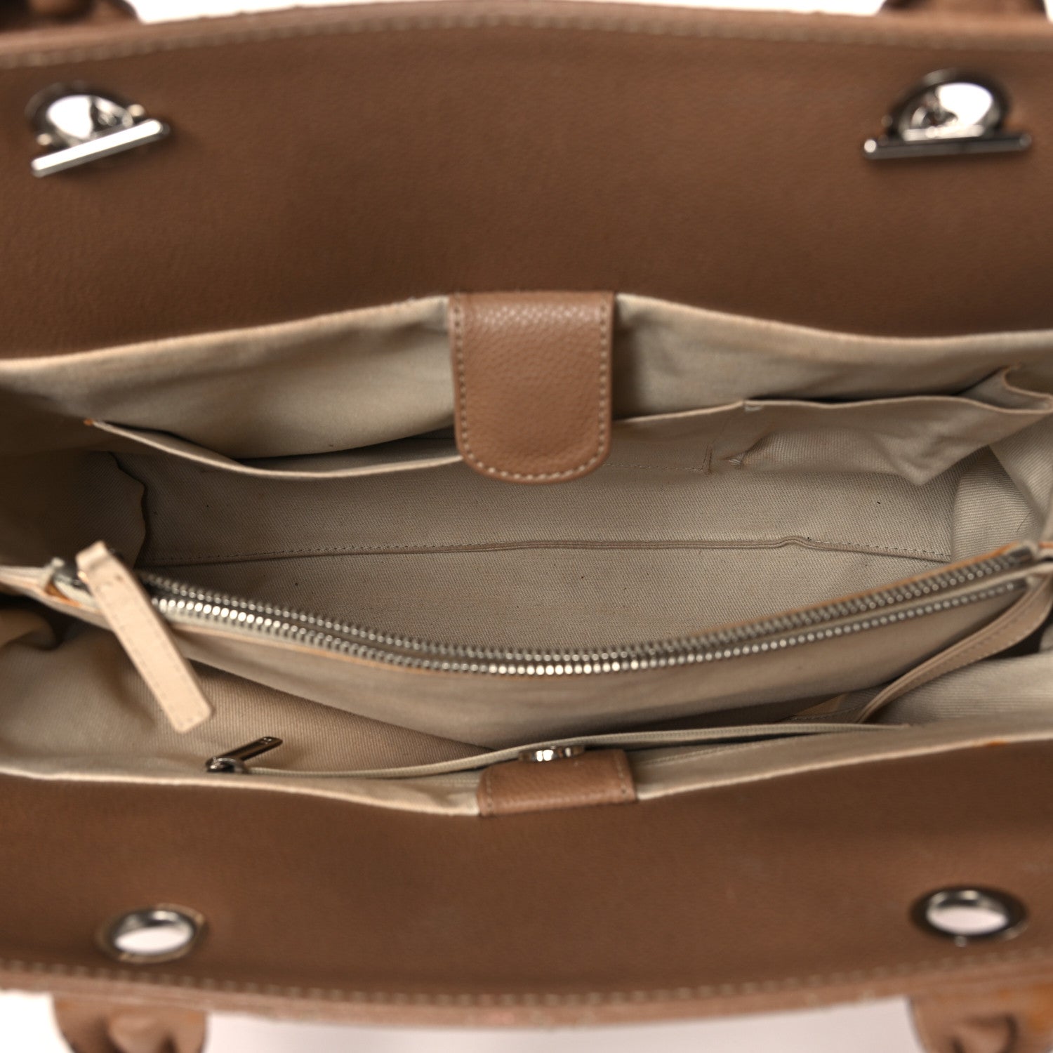 Chanel Caviar Medium Soft CC Top Handle Tote Dark Beige 5 of 16