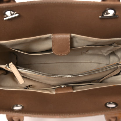 Chanel Caviar Medium Soft CC Top Handle Tote Dark Beige 5 of 16
