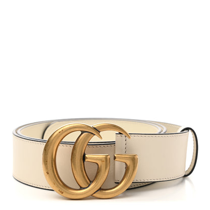 Gucci Calfskin Double G 40mm Belt 100 40 Mystic White 1 of 7