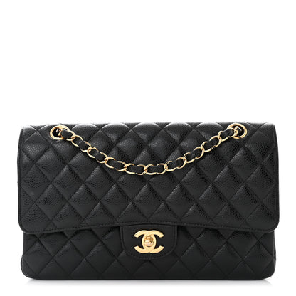Chanel Caviar Quilted Medium Double Flap Black 1 of 11