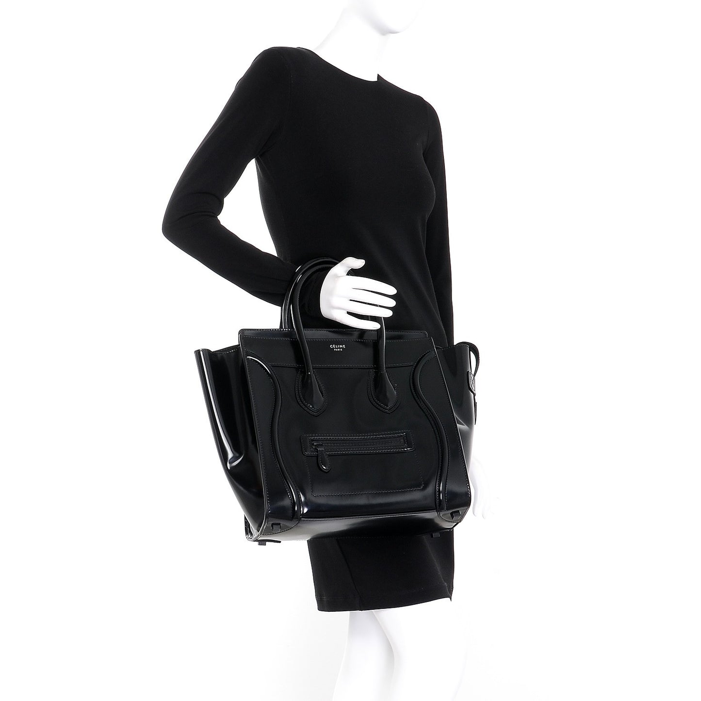 Spazzolato Calfskin Mini Luggage Black