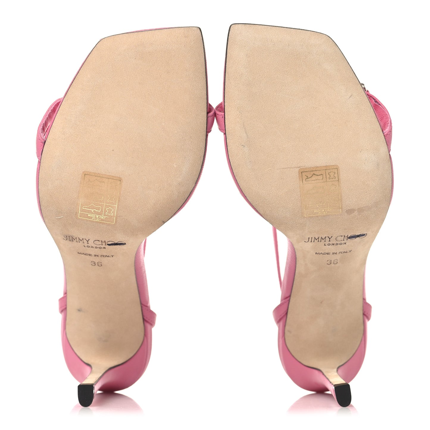 Calfskin Jaxon 95 Sandals 36 Pink