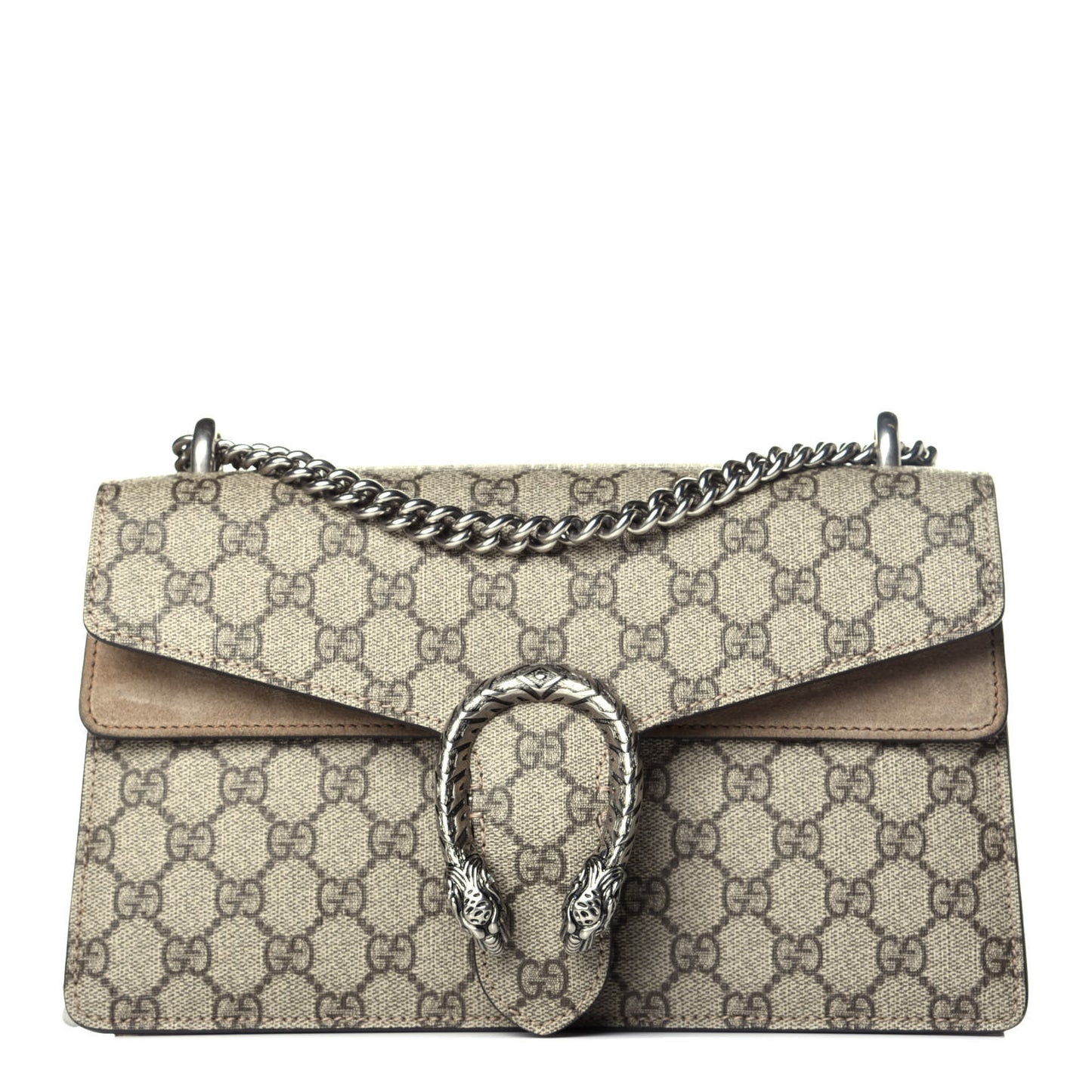 GG Supreme Monogram Small Dionysus Shoulder Bag Taupe