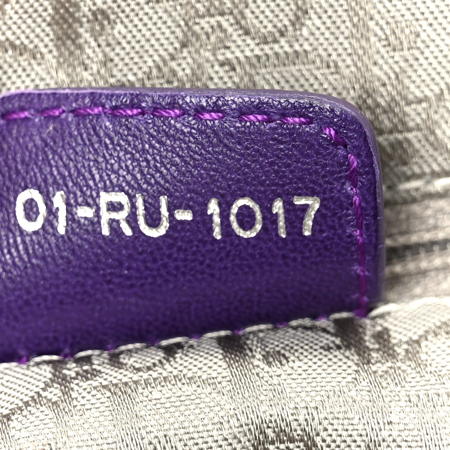 Christian Dior Lambskin Plisse Pleated Frame Satchel Violet Fonce 7 of 10