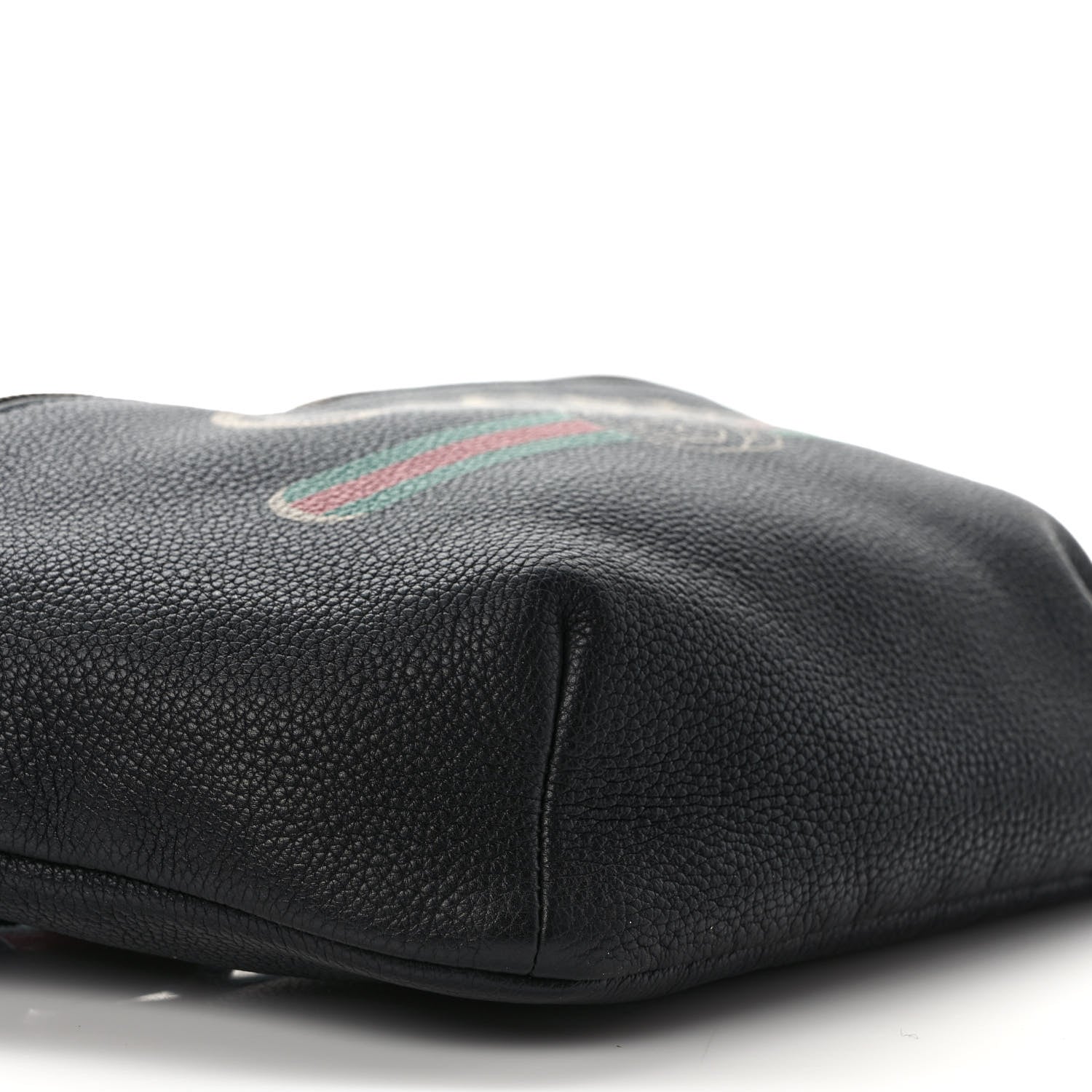 Gucci Grained Calfskin Logo Belt Bag Black 8 of 9