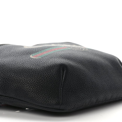 Gucci Grained Calfskin Logo Belt Bag Black 8 of 9