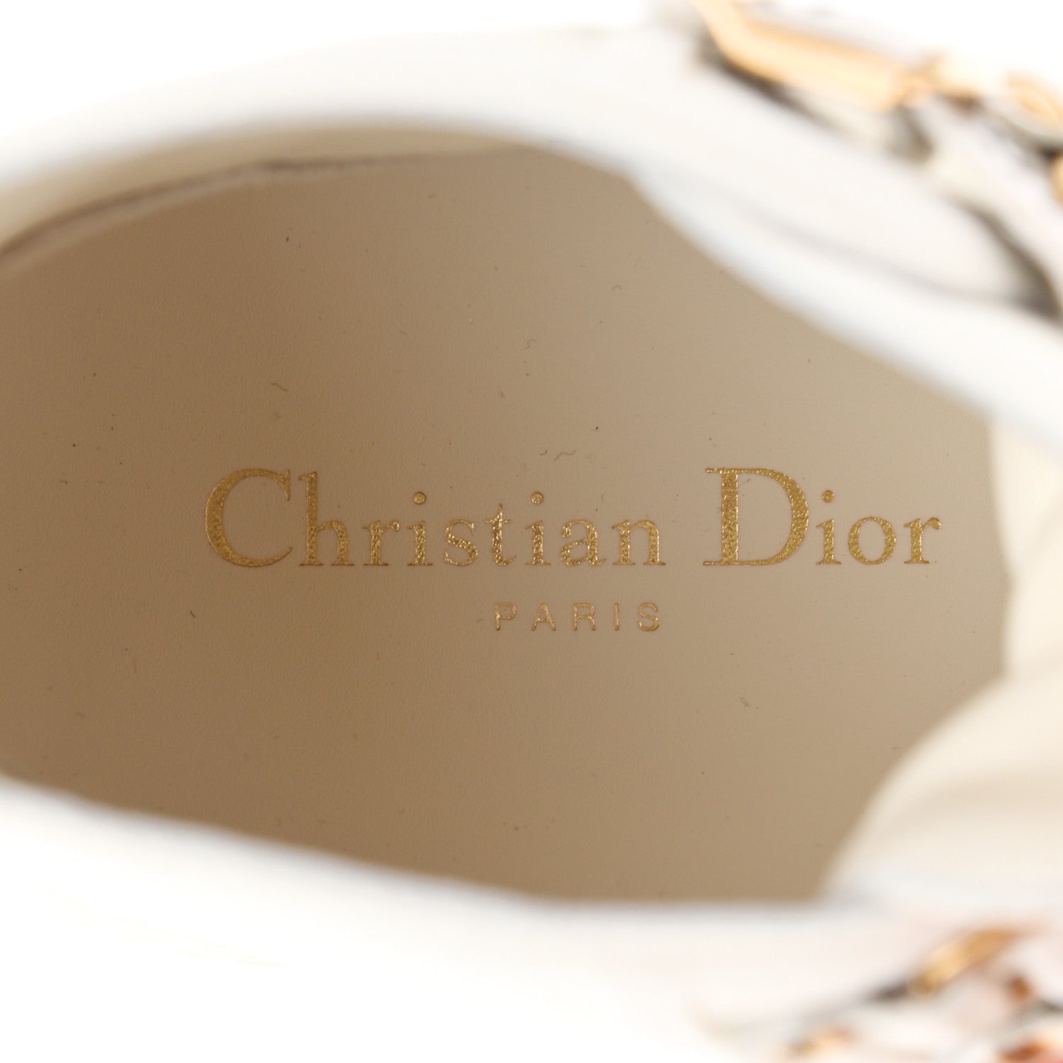 Christian Dior Technical Mesh Calfskin Womens Walk'N'Dior High Top Sneaker 38.5 Milk 6 of 9