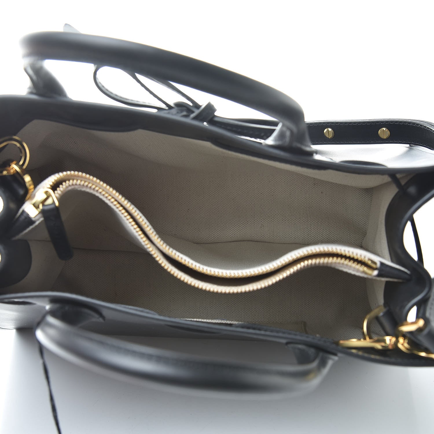 Mansur Gavriel Vegetable Tanned Calfskin Sun Bag Black 5 of 13