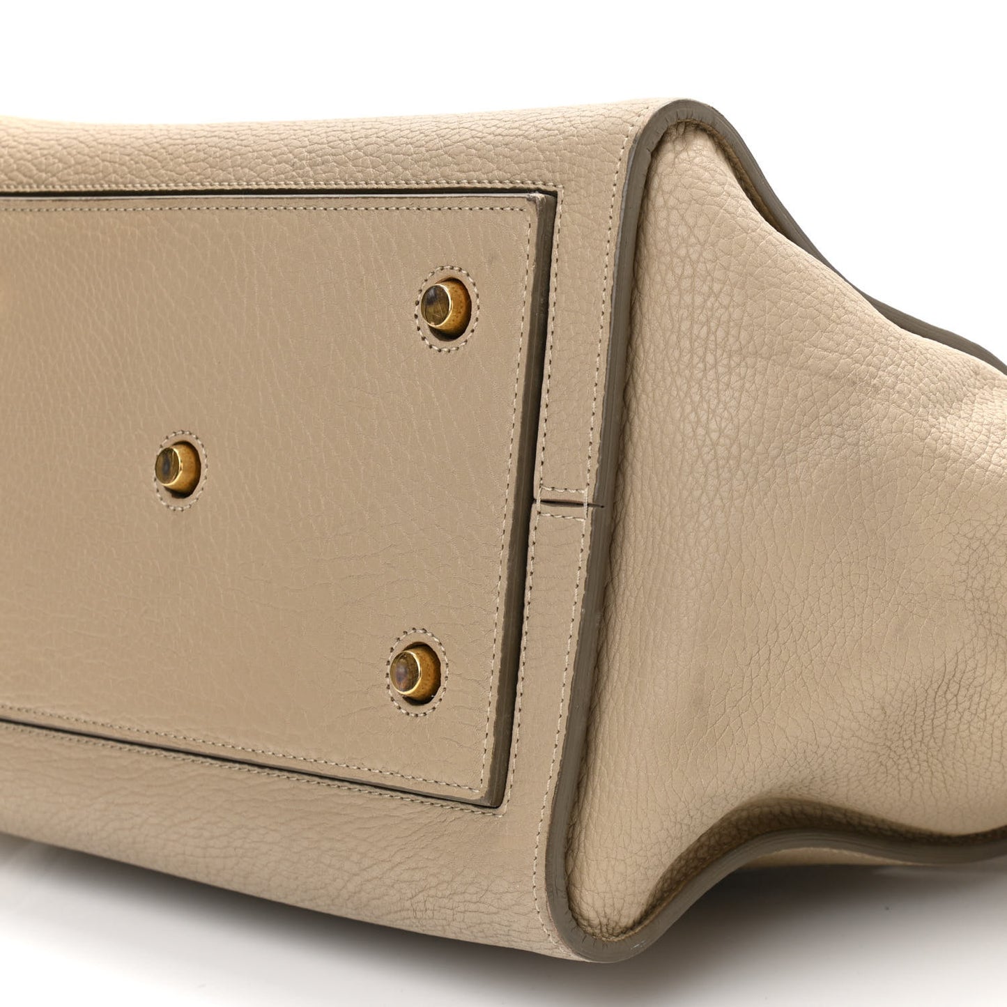 Crisped Calfskin Small Tie Knot Tote Light Taupe