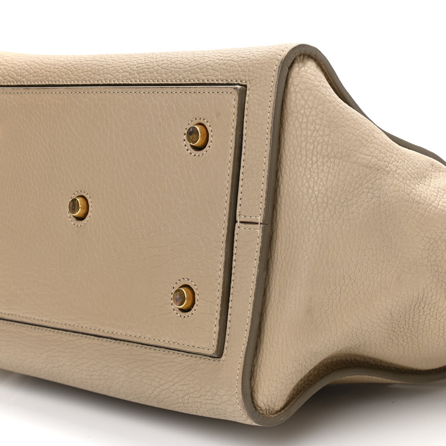 Celine Crisped Calfskin Small Tie Knot Tote Light Taupe 10 of 17
