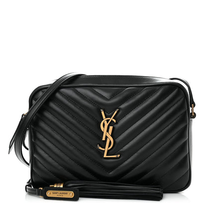 Saint Laurent Calfskin Matelasse Monogram Lou Camera Bag Black 1 of 11