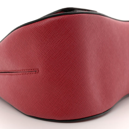Prada Saffiano Lux Large Sidonie Top Handle Bag Fuoco 9 of 12