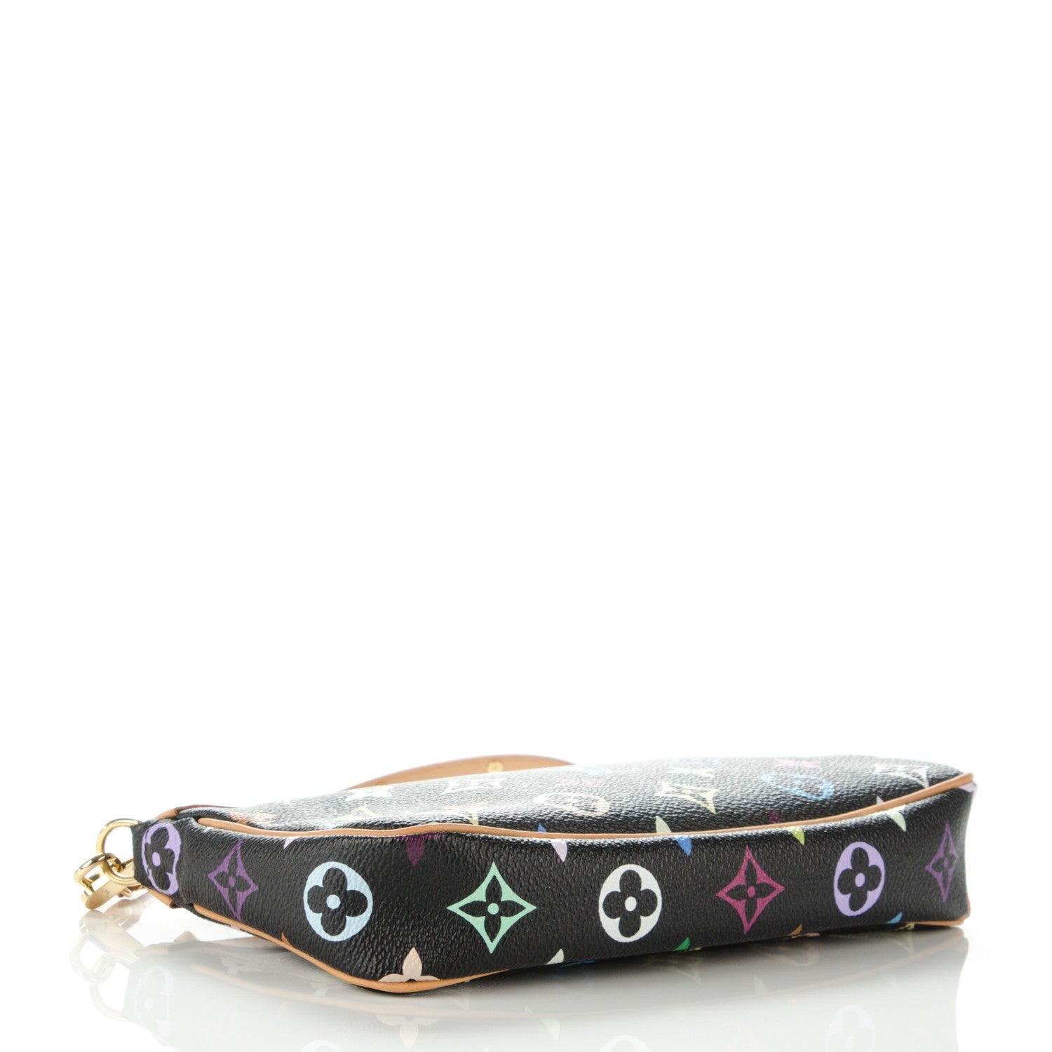 Louis Vuitton Monogram Multicolor Pochette Accessories Black 4 of 8