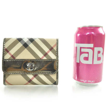 Burberry Nova Check Compact Wallet Metallic 2 of 8